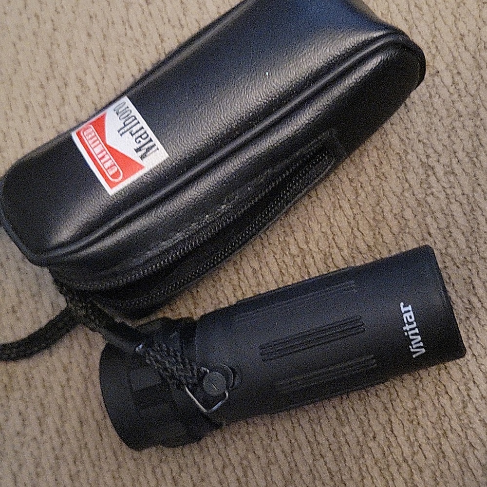 Black Monocular with Case Vintage Vivitar PV Series 8x21 Monocular Scope w/ Case